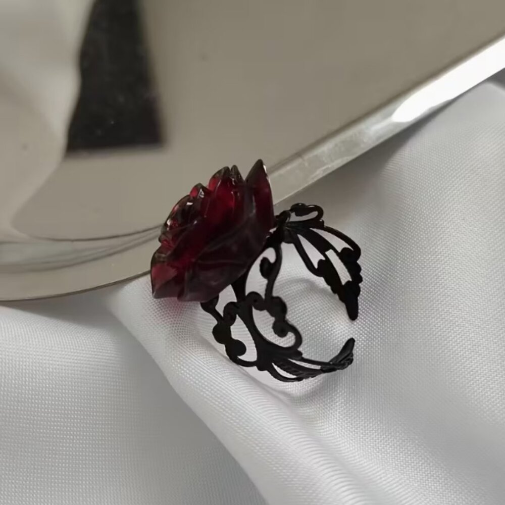 π50% OFF/3+...Adjustable Red Rose Ring - Picture 4 of 6